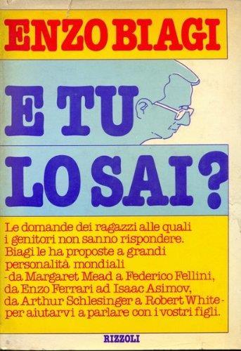 E Tu Lo Sai? - Enzo Biagi - copertina