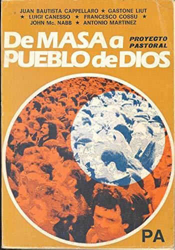 De Masa a Pueblo de Dios - proyecto Pastoral - copertina