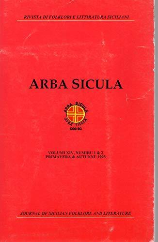 Arba Sicula - rivista di folklore e litteritura siciliani (journal of sicilian folklore and literature - copertina