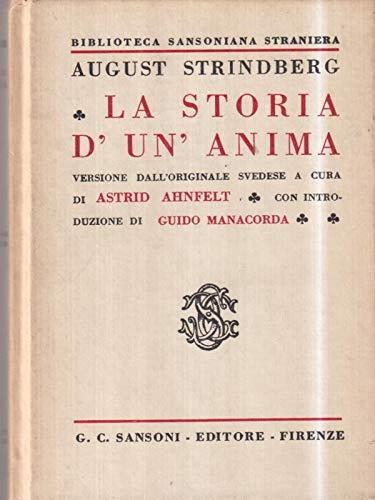 La storia di un'anima - August Strindberg - copertina
