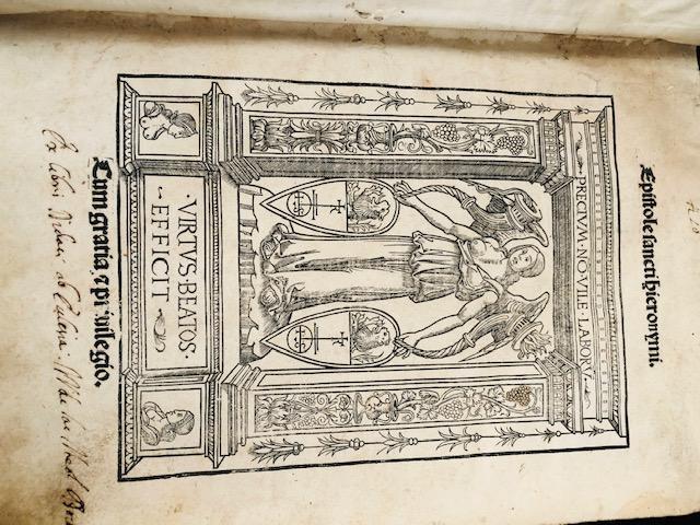 Epistole Sancti Hieronymi. Lugduni : impressum per Magistrum Nicolaum de Benedictis