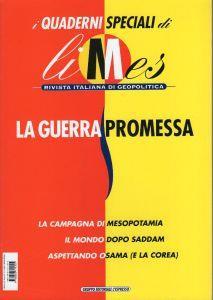 i Quaderni speciali di Limes - La guerra promessa - copertina