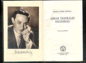 Obras teatrales escogidas - Enrique Jardiel Poncela - copertina