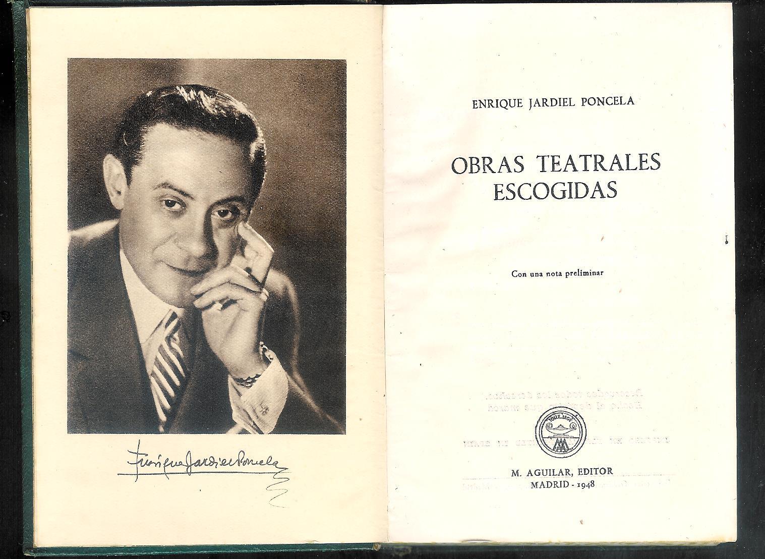 Obras teatrales escogidas