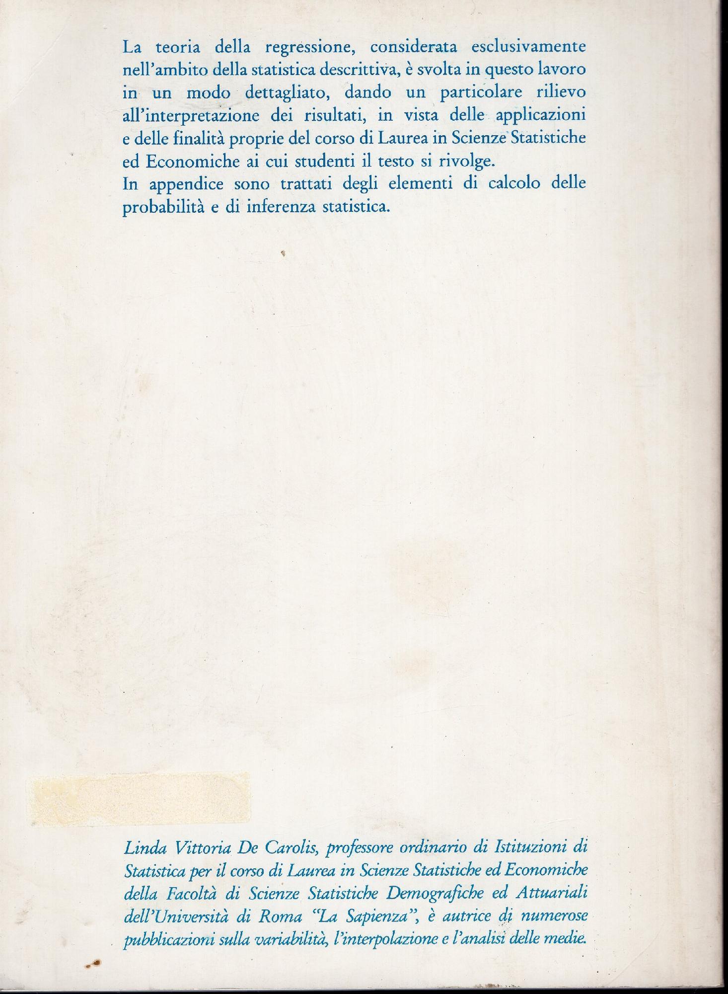 Lezioni sulla regressione