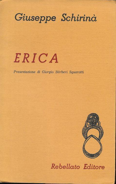 Erica ( RACCOLTA DI POESIE ) - copertina