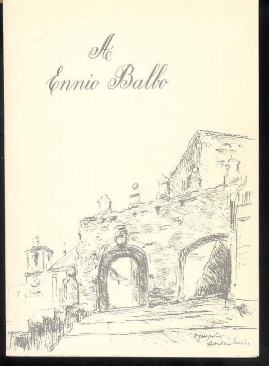 A Ennio Balbo - copertina