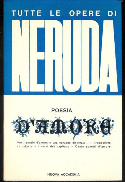 Poesia d'amore - Pablo Neruda - copertina