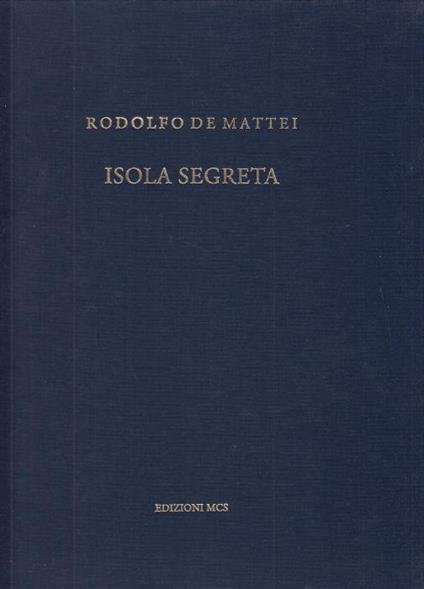 Isola Segreta - Rodolfo De Mattei - copertina