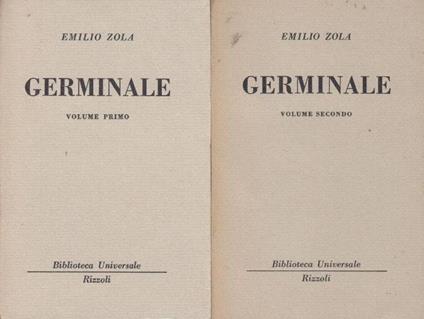Germinale- Opera in 2 volumi - Émile Zola - copertina