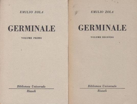 Germinale- Opera in 2 volumi - Émile Zola - copertina