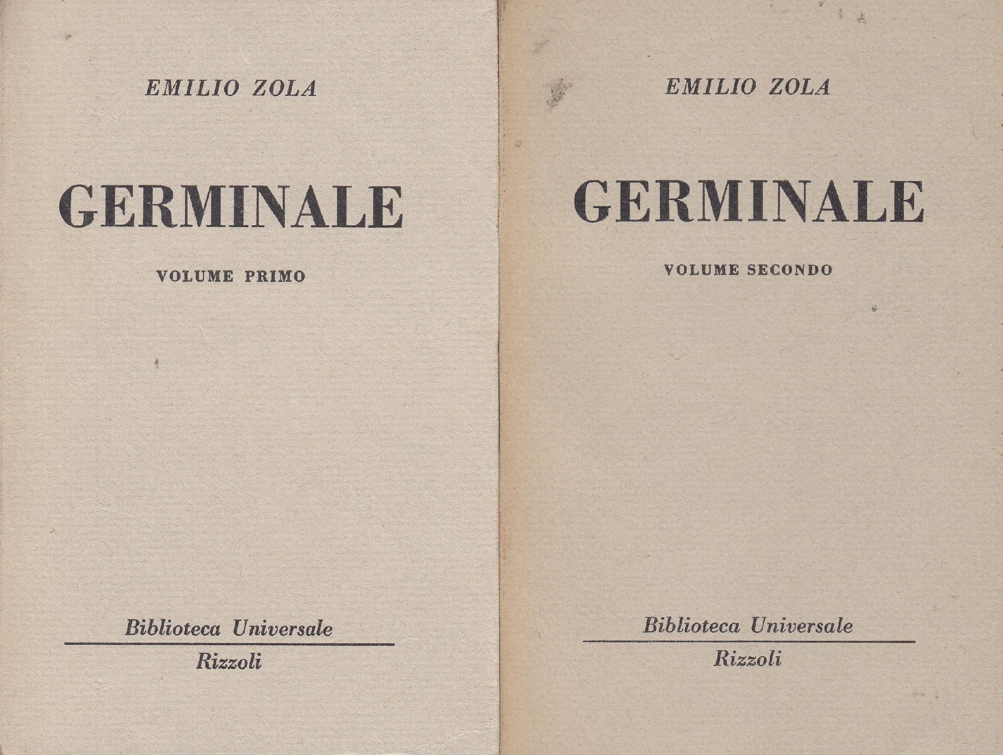 Germinale- Opera in 2 volumi