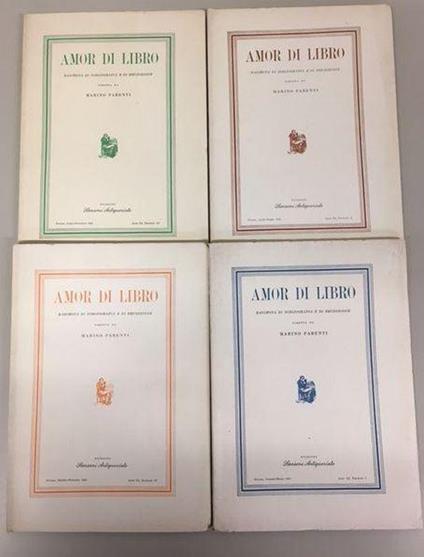 Amor di Libro - rassegna di bibliografia e di erudizione Annata III ( 1955) - copertina
