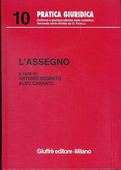 L' assegno - copertina