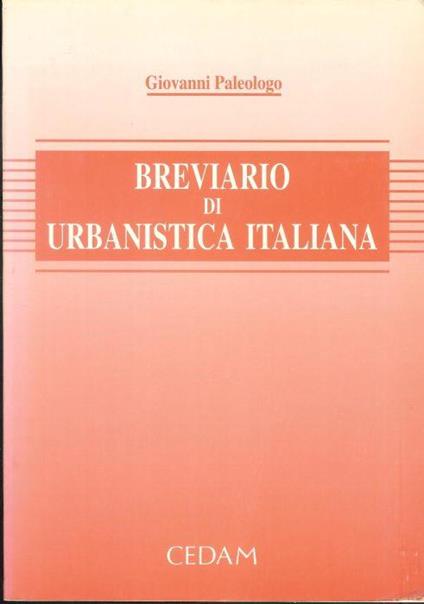 Breviario di urbanistica italiana - Giovanni Paleologo - copertina