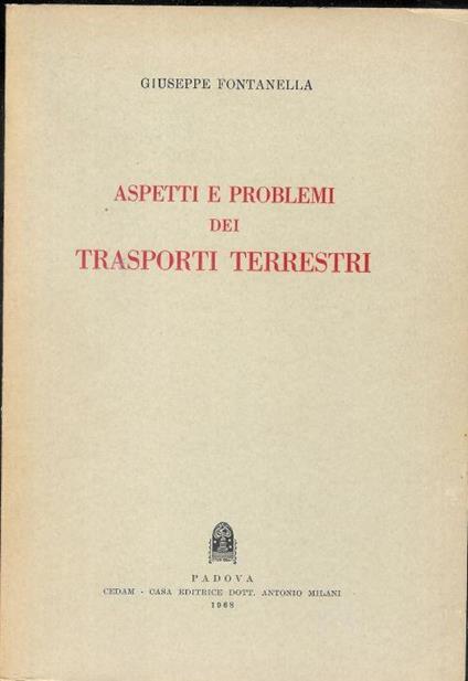 Aspetti e problemi dei trasporti terrestri - Giuseppe Fontanella - copertina