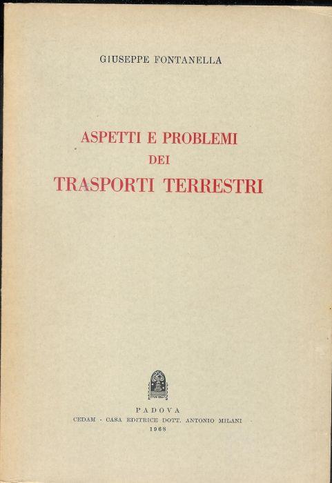 Aspetti e problemi dei trasporti terrestri - Giuseppe Fontanella - copertina