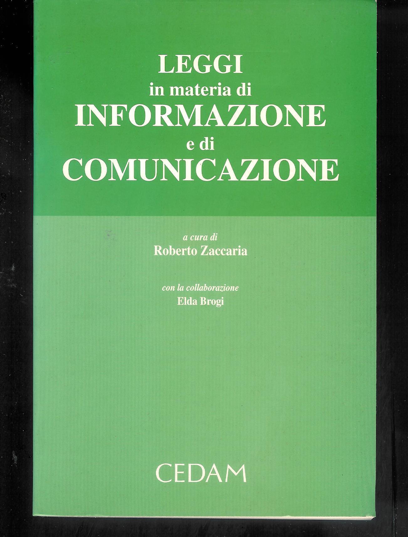 Leggi in materia di informazione e di comunicazione