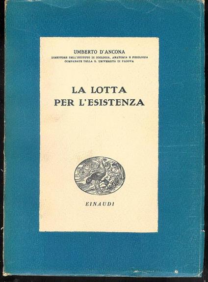 LA Lotta Per L'Esistenza - Umberto D'Ancona - copertina