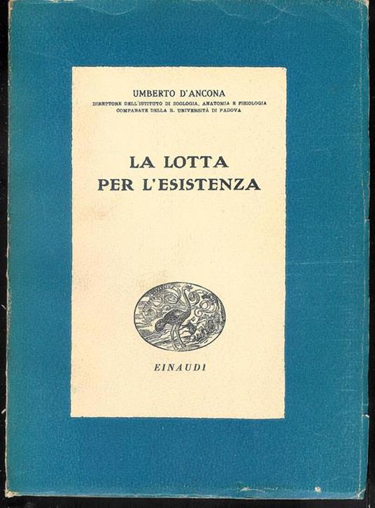 LA Lotta Per L'Esistenza - Umberto D'Ancona - copertina
