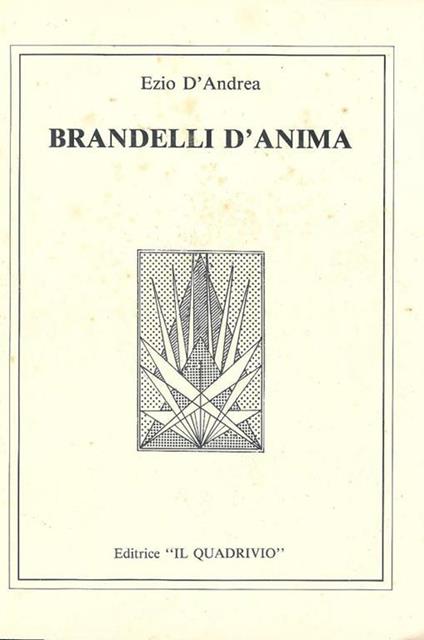 Brandelli d'anima - raccolta di poesie - copertina