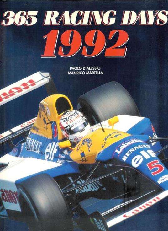 365 racing days 1992 - Paolo D'Alessio - copertina