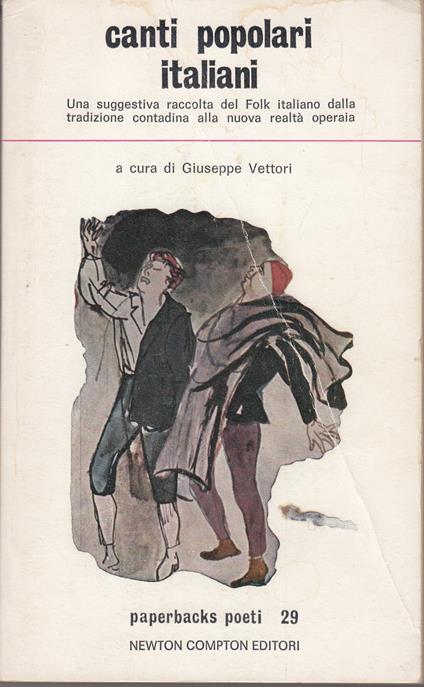Canti popolari italiani - Giuseppe Vettori - copertina