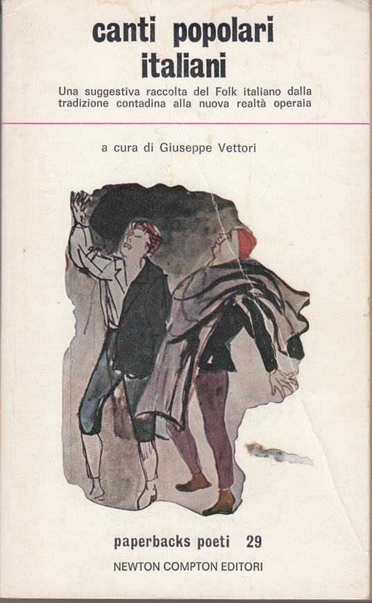 Canti popolari italiani - Giuseppe Vettori - copertina