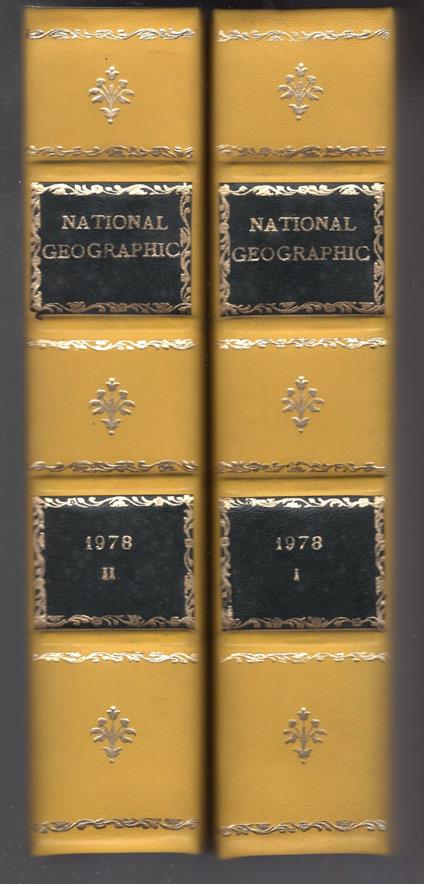 National Geographic - Annata completa 1978 voll. 153 n. 1/6 - gen-giu e 15 vol. 154 1/6 lug-dic)- rilegata in 2 voll - copertina