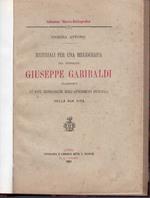 Materiali per una bibliografia del generale GIUSEPPE GARIBALDI