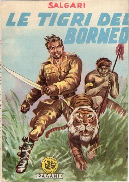 Le tigri del Borneo - Emilio Salgari - copertina