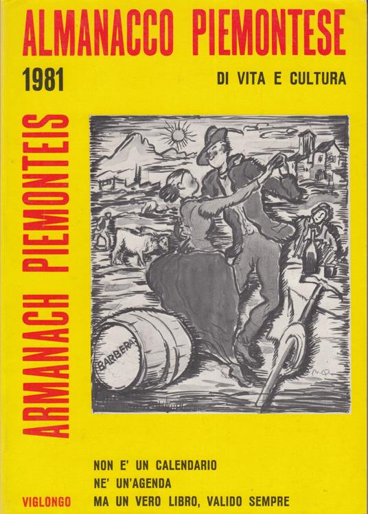 Almanacco Piemontese Armanach Piemonteis 1981 - copertina