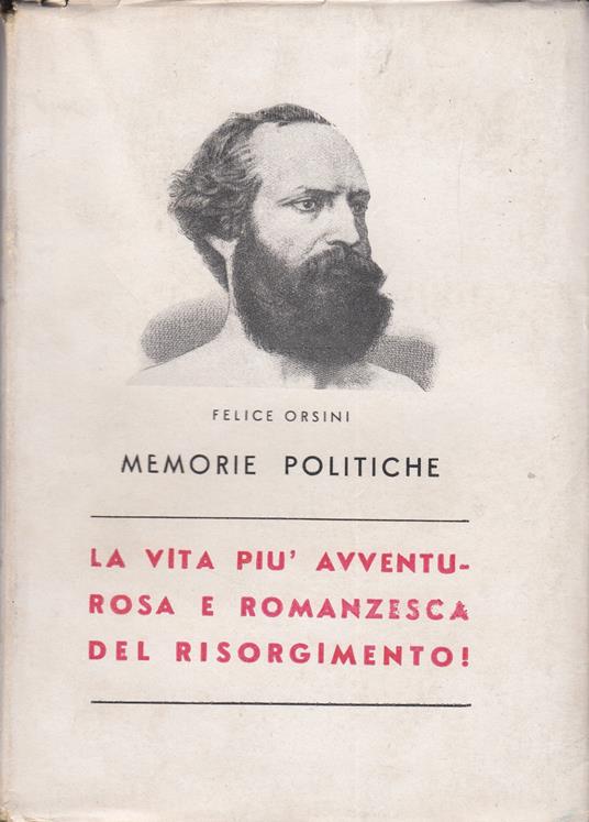 Memorie politiche - Felice Orsini - copertina
