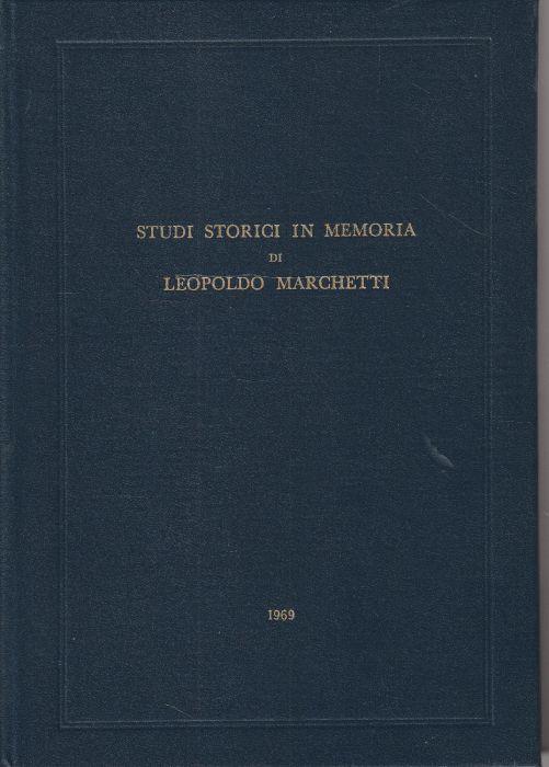 Studi storici in memoria di Leopoldo Marchetti - copertina