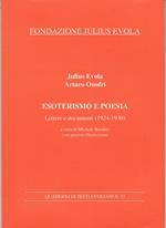 Esoterismo e poesia letere e documenti (1924-1930)