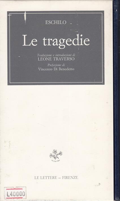 Le tragedie - copertina