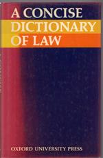 A Concise Dictionary of Law