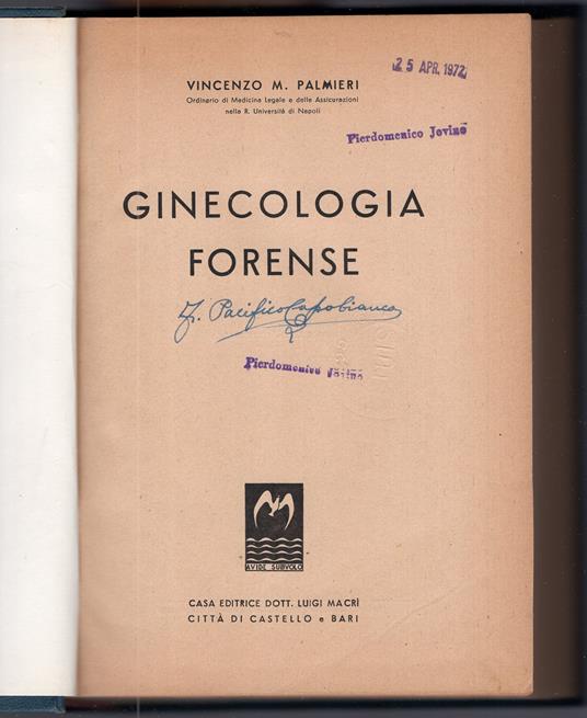 Ginecologia Forense - copertina