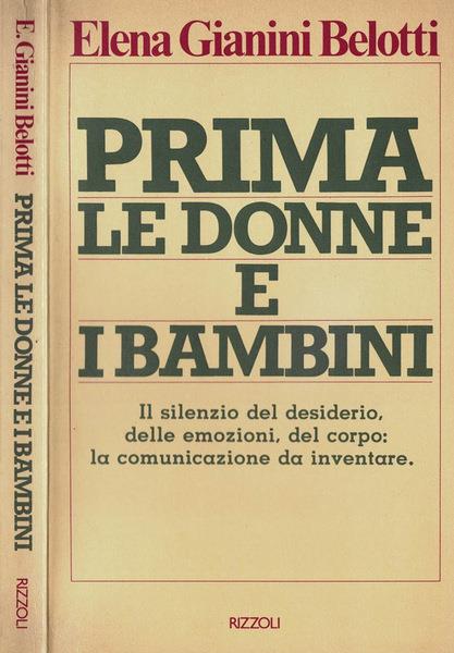 Prima Le Donne E I Bambini - Elena Gianini Belotti - copertina