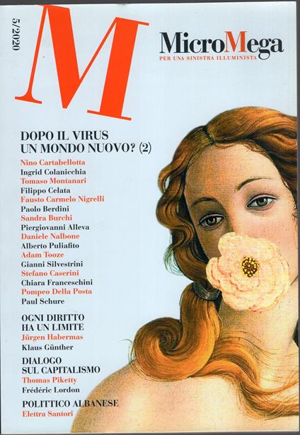 MICROMEGA - rivista bimestrale n. 5/2020 : DOPO IL VIRUS UN MONDO NUOVO? - copertina