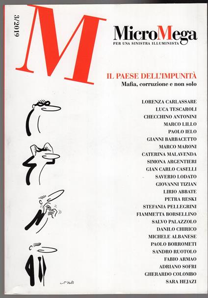 MICROMEGA N. 3/2019 Il paese dell'impunità - Mafia , corruzione e non solo - copertina