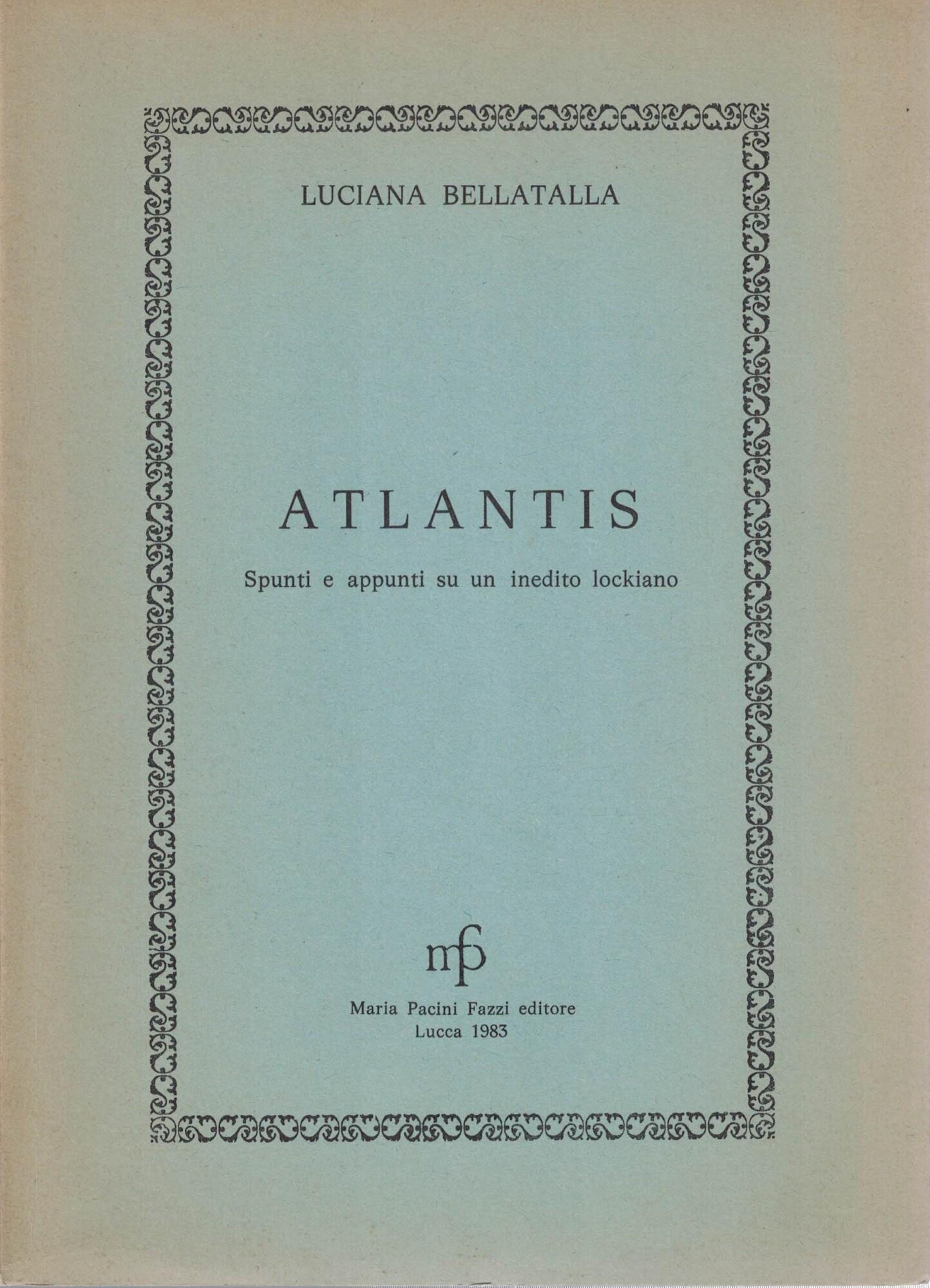 ATLANTIS. Spunti e appunti su un inedito lockiano