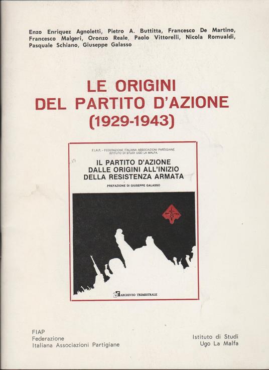 Le Origini Del Patto Di Azione (1929-1943) - copertina