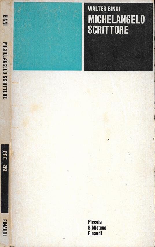 Michelangelo scrittore - Walter Binni - copertina