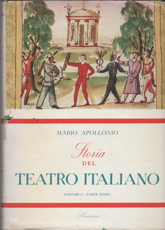 Storia del Teatro Italiano - Mario Apollonio - copertina