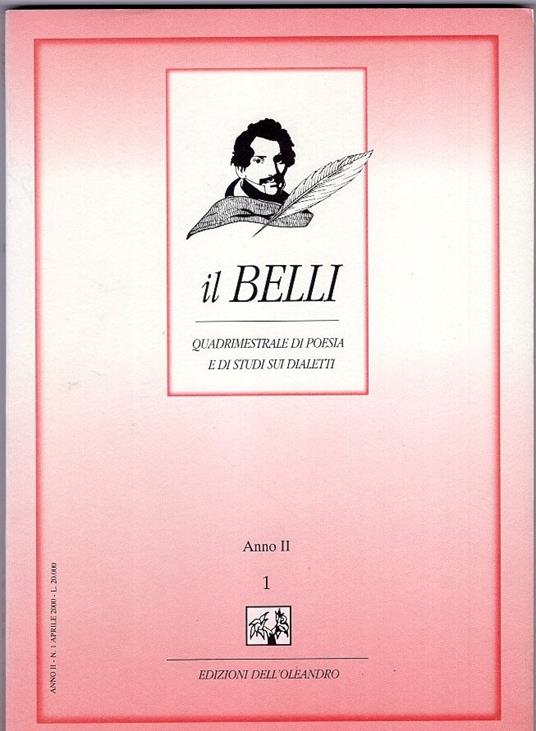 Il Belli. Quadrimestrale Di Poesia E Di Studi Sui Dialetti. 2000. Annata Completa - copertina