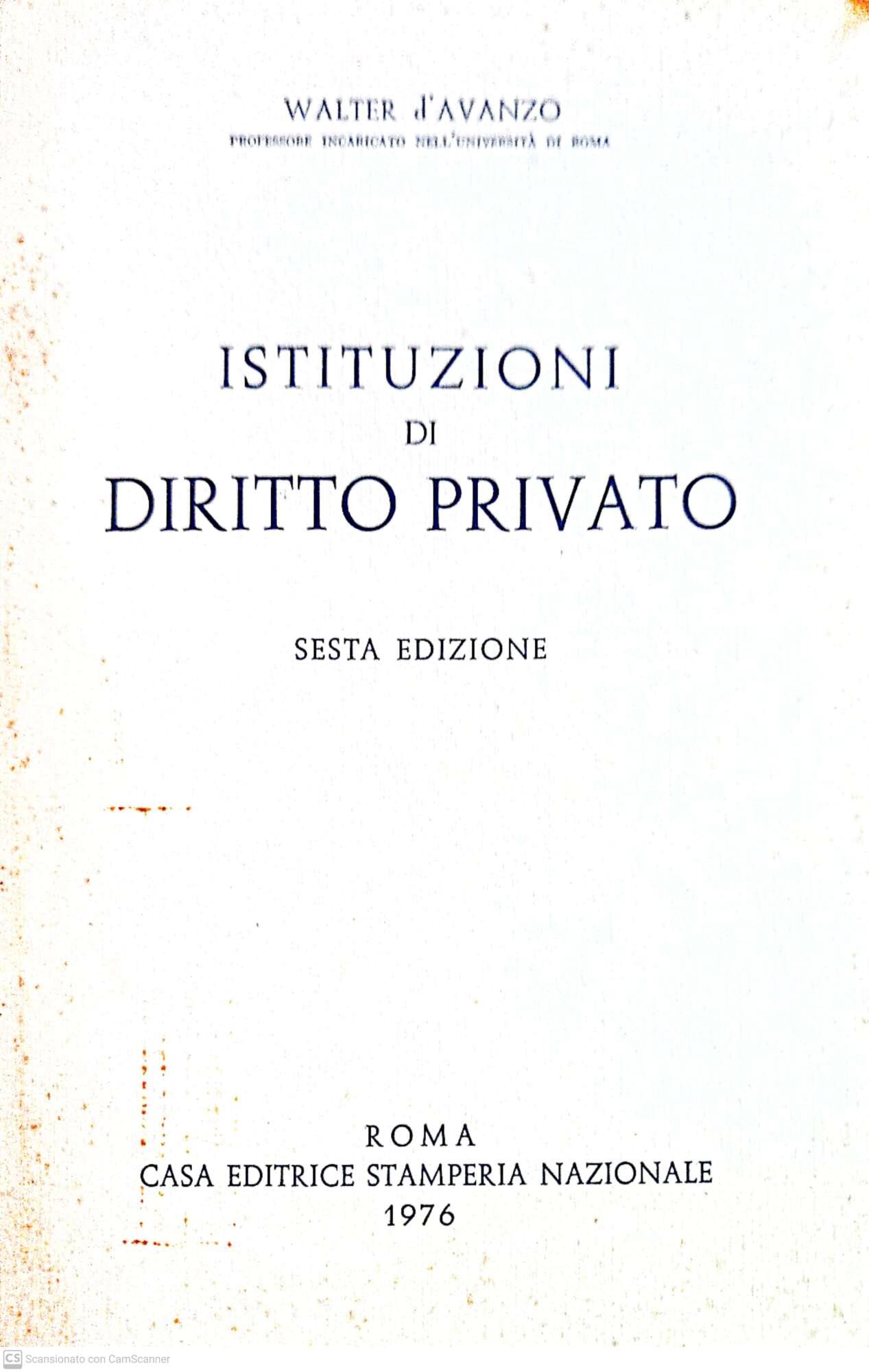 Istituzioni di diritto privato
