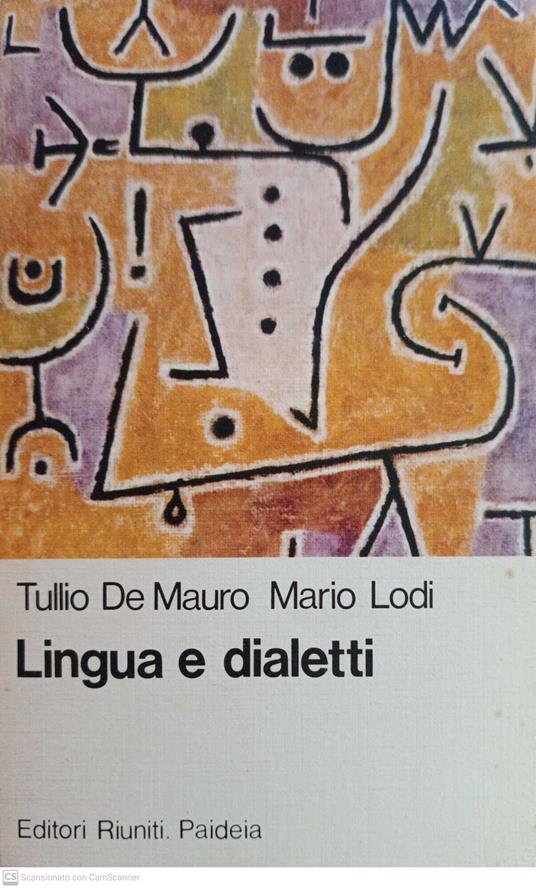 Lingua e dialetto - Tullio De Mauro - copertina