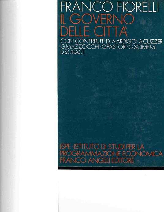 Il governo della città - copertina