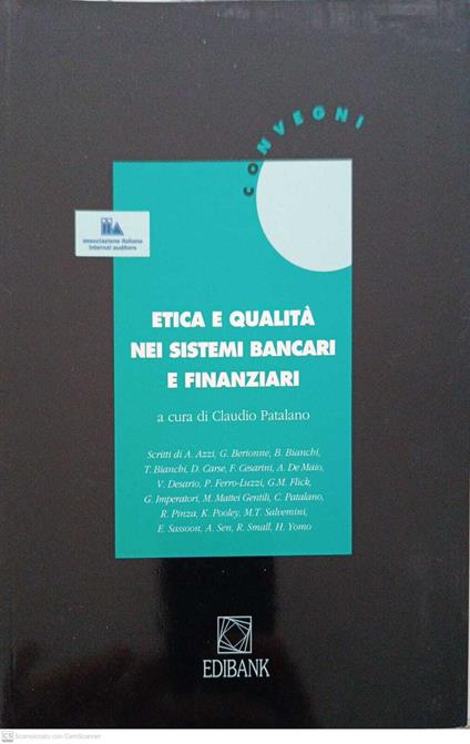 Etica e qualità nei sistemi bancari e finanziari - copertina